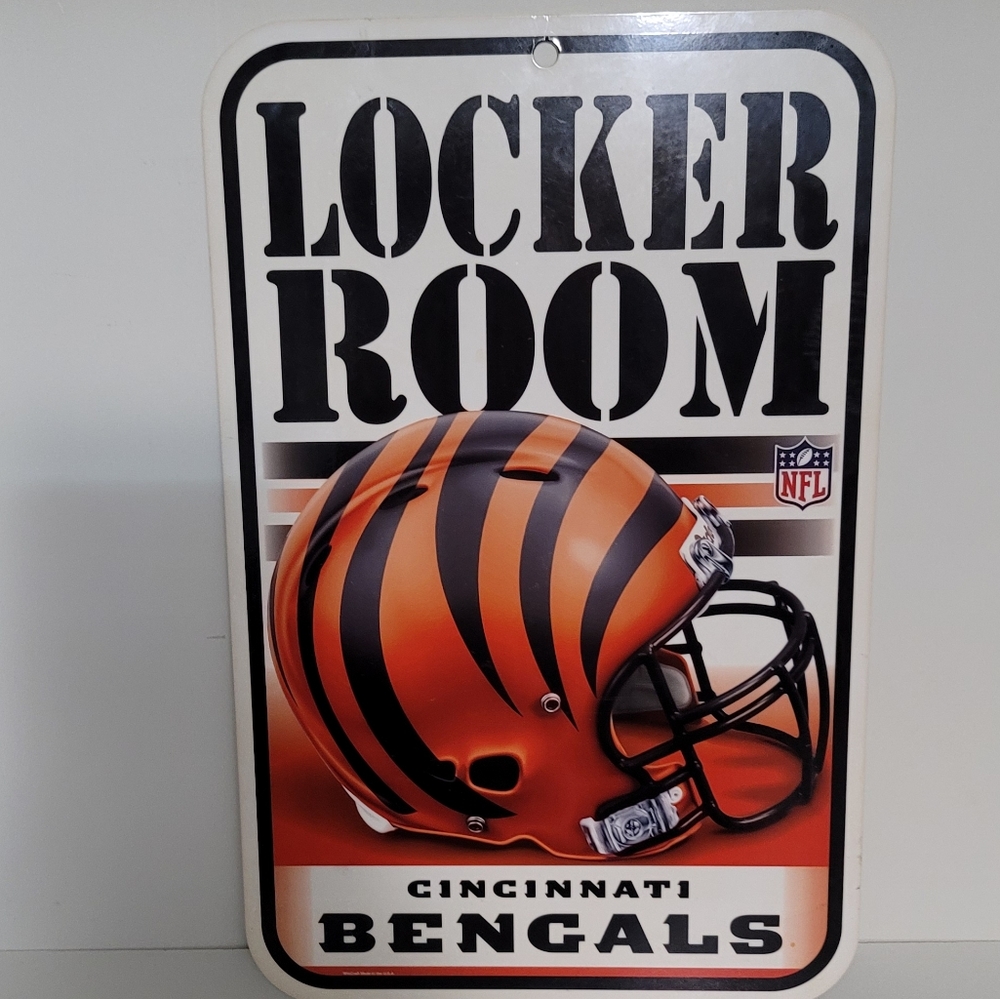 Cincinnati Bengals Locker Room Sign